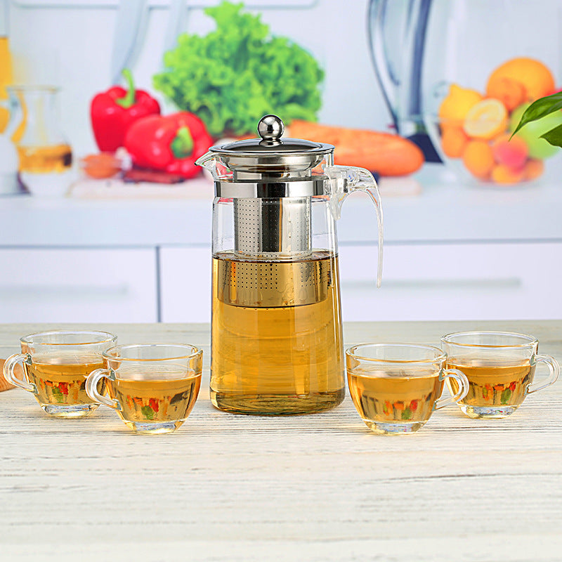 Everypax Glass Teapot and Teacup Set with Removable Infuser – product photograph 2